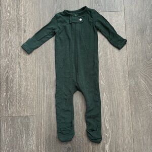 Dark green babybreez zip one piece
